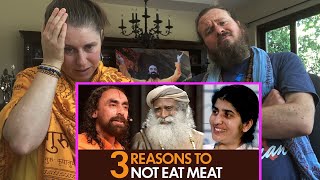 3 Reasons to Stop Eating Meat | Sadhguru BK Shivani Swami Mukundananda Reaction Video
