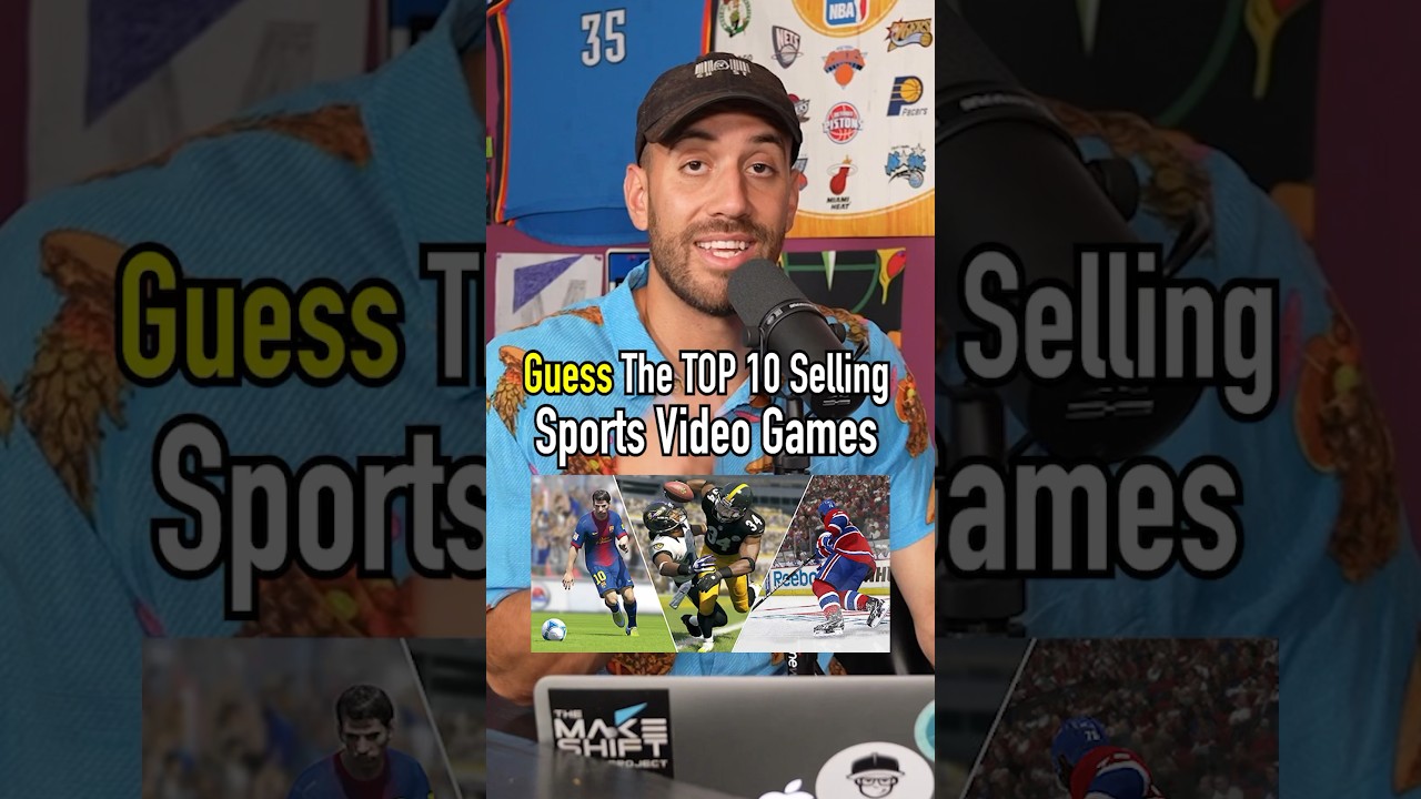 TOP 10 Highest Selling SPORTS VIDEO GAMES of ALL TIME! #shorts #videogames #sports #top10