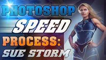 Photoshop Compositing Speed Process: Sue Storm