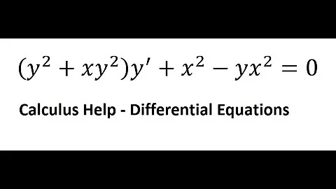 Calculus Help: Separable Differential Equations - (y^2+xy^2 ) y^'+x^2-yx^2=0 - Techniques