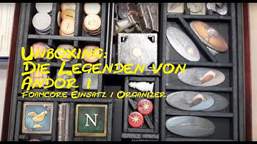 Unboxing: Die Legenden von Andor 1. Teil der Trilogie (Foam-Core-Einsatz / Organizer)