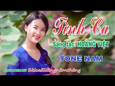 Karaoke Những Bài Ca Đi Cùng Năm Tháng - 🎤 TÌNH CA - Karaoke Tone Nam - Nhạc sống - Bài ca đi cùng năm tháng.