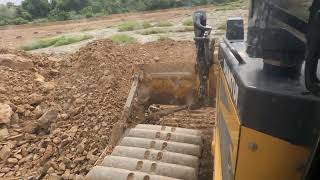 Construction Site Reality | Shantui Bulldozer Filling And Leveling Pond Area