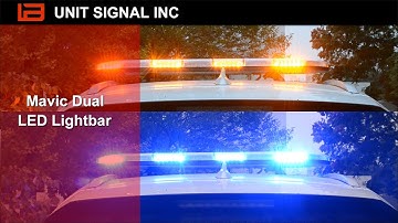 Mavic Amber/Blue Dual Color Lightbar | Unit Signal