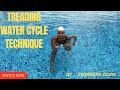 Treading water cycling technique | learn cycling in water | #swimming #youtube #viralvideo #video