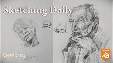 Sketching everyday Week 19 ✏️ #sketchingdaily #art #blender3d #greasepencil #2d #pencilsketch