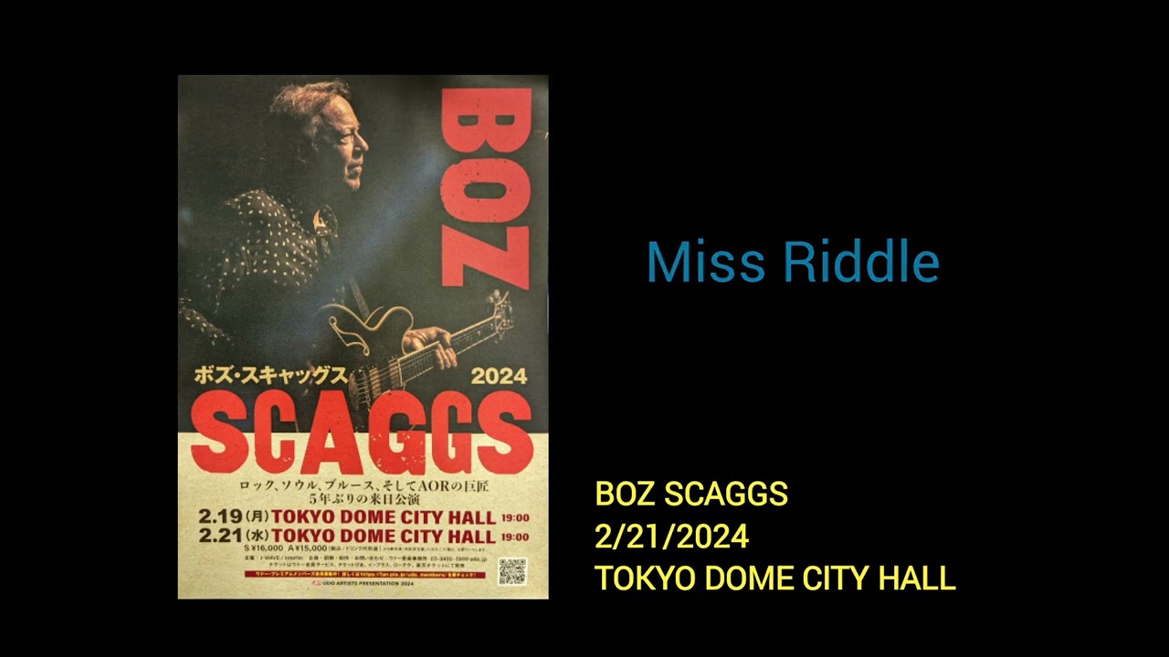 BOZ SCAGGS LIVE IN JAPAN 2024 (First part) - YouTube