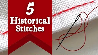 5 Simple Hand Stitches for Historical Sewing