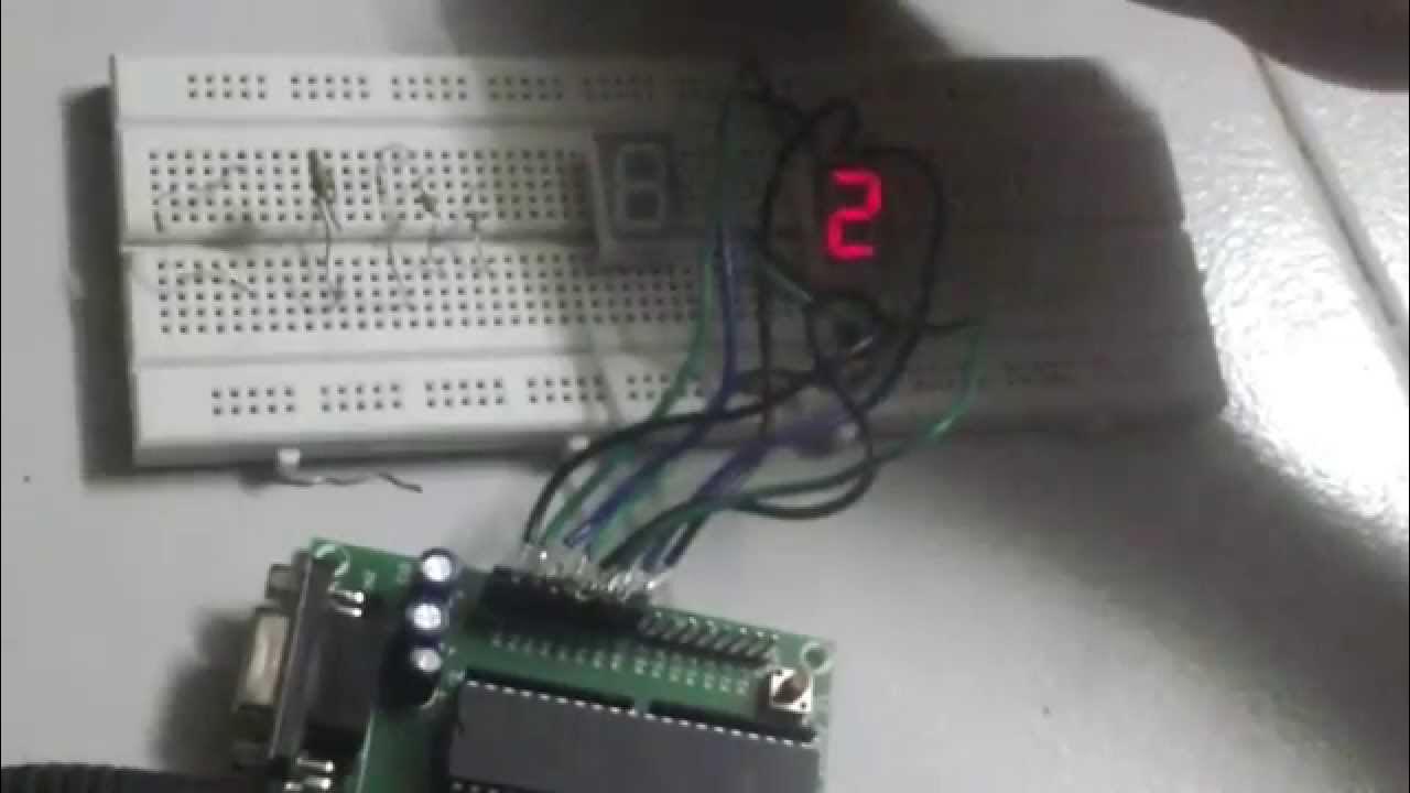7 Segment LED Display AT89C51 - YouTube