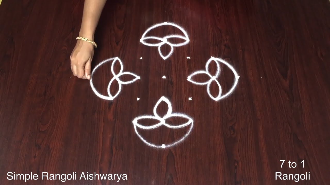 Deepavali Muggulu 7 Dots