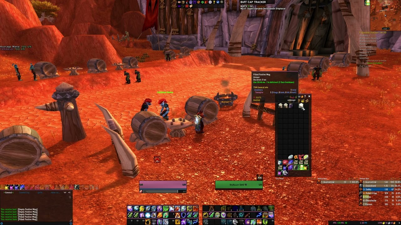 World Of Warcraft Era Making Festive Mug Stack