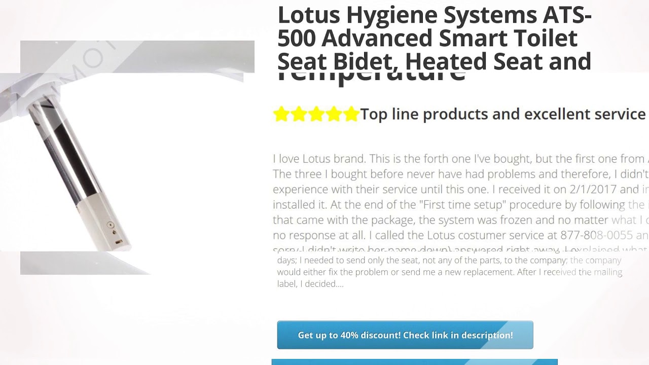 Lotus Hygiene Systems Ats 500 Advanced Smart Toilet Seat Bidet Review And Discount Youtube Lotus Hygiene Systems Ats 500 Advanced Smart Toilet Seat Bidet Review And Discount Youtube