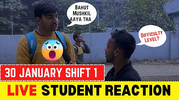 Toughest Shift In History 😱 JEE Mains 2023 30 January shift2 🔴LIVE|JEE Mains 2023 Student Reaction