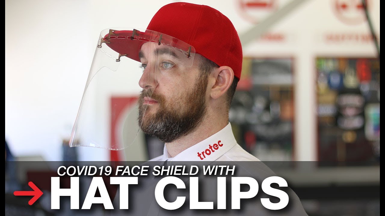Face Shield | Hat Clips for PPE Shield 