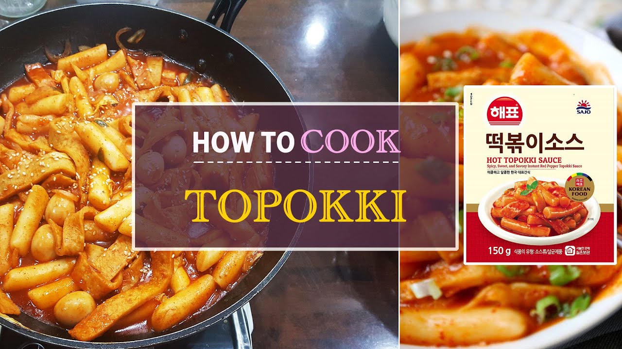 How to cook TOPOKKI / TTEOKBOKKI - KOREAN FOOD 