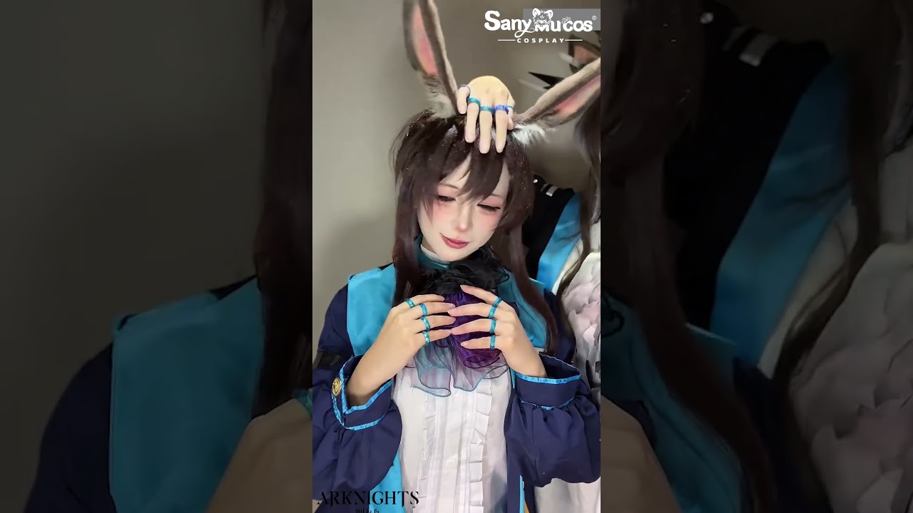 Arknights Amiya & Savage's Ears and wig Cosplay Props Detail Show