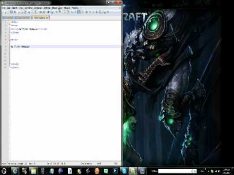 Learning HTML part.1 also some reasons for using notepad++