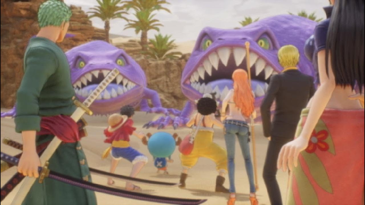 One Piece Odyssey PS5 Sandora Dragon Cutscene YouTube