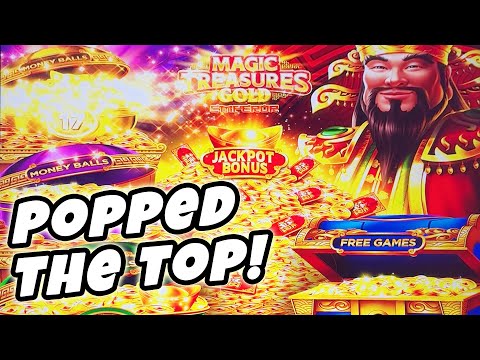 Popped the Top Pot in Magic Treasures Gold! Nice Session at the Palms Casino in Las Vegas!