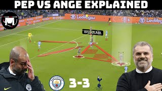 Pep And Ange's Epic Battle : Tactical Analysis : Man City 3-3 Tottenham