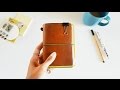 (Midori) Traveler's Notebook Passport Size- Wallet Setup