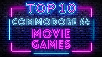 10 Amazing Commodore 64 C64 Movie Licensed Games to play!