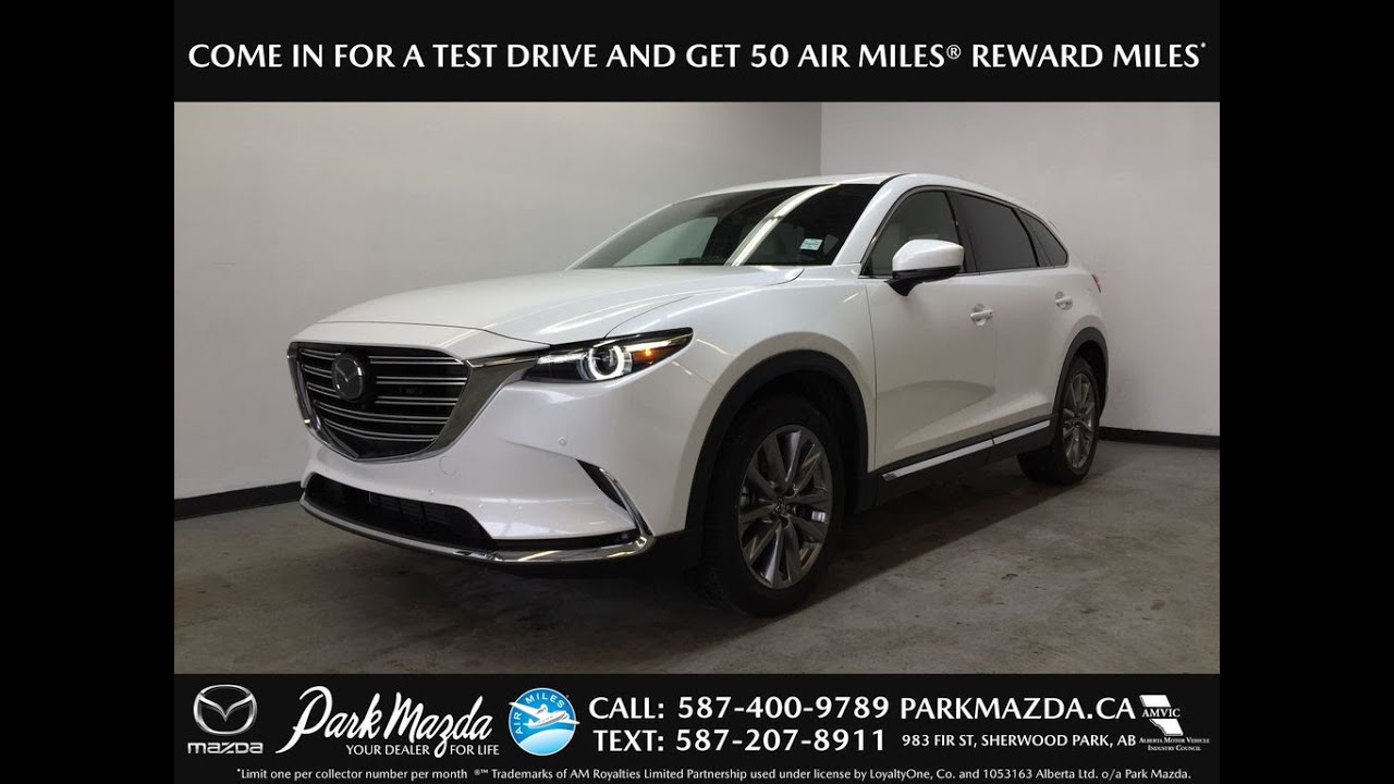 Snowflake White Pearl 25d Mazda Cx 9 Gt Awd Review Sherwood Park Alberta Park Mazda Youtube