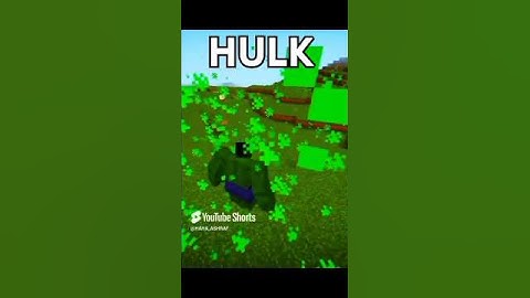 Become the Hulk #shorts #minecraft #hulk #marvel #minecraftshorts #minecraftbut #mods #minecraftmods
