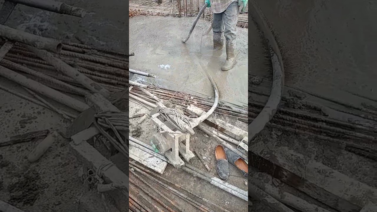 How to use vibrator in slab casting 