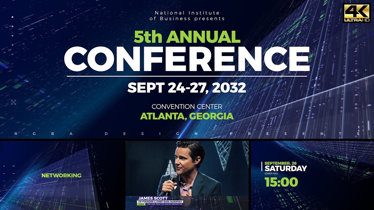 Event Conference Promo 4K for Adobe After Effects