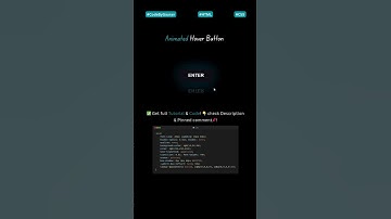 🔥 CSS Hover Button Animation – Must-Try for Web Designers #webdevelopment #coding #animation #shorts