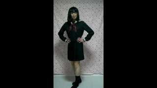 Crossdresser  Ayuka  女装　セーラー服　冬服　コスプレ