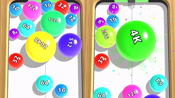 2048 Merge Balls - (4k) Level Up Balls Numbers, Math Games (Max Level) Part 2