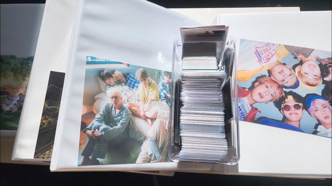 Storing new BTS photocards in my binder #10