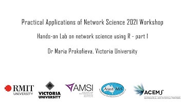 R Workshop - Part 1: Applications of Network Science Workshop