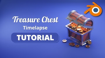 Blender Lowpoly Treasure Chest Tutorial - Timelapse