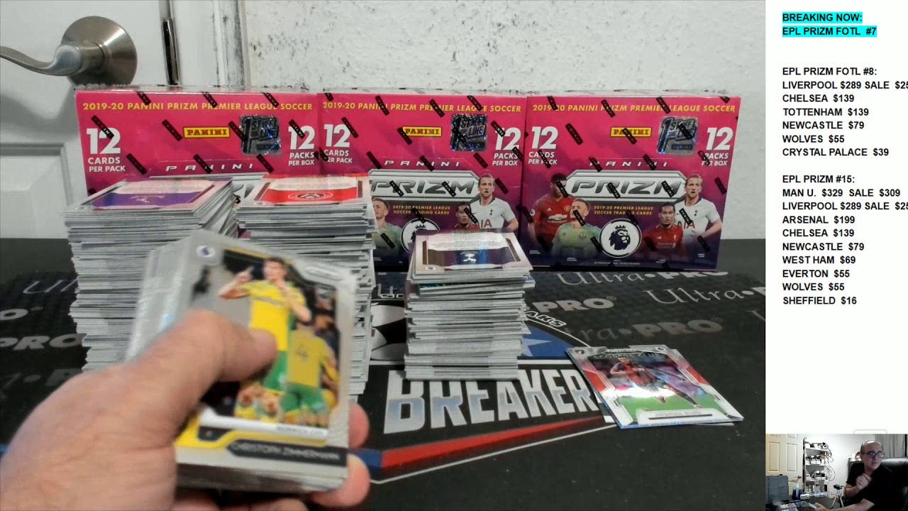 = 5.55600 kilometers 2019-20 FIRST OFF THE LINE FOTL ENGLISH PREMIER LEAGUE EPL PRIZM 6 BOX BREAK #7