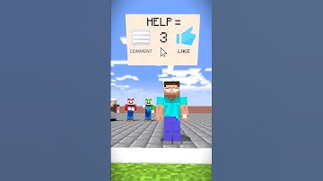 HELP Herobrine Throw SPEAR VS Notch VS Mario VS Luigi #shorts #herobrine #minecraft