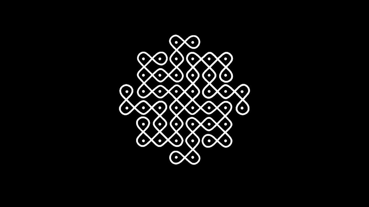 8*2dots easy kolam|sikkukolam collection|kambikolam collection|#sikkukolam #easydotskolam #kolam