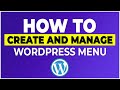 How to Create and Manage Wordpress Menu - Navigation Menu Tutorial