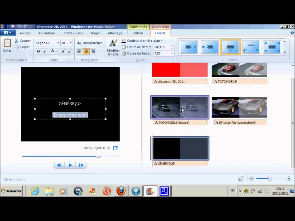 TUTO WINDOWS MOVIE MAKER comment faire un montage photo YouTube