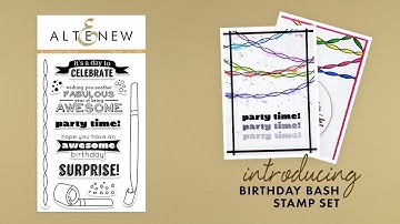 Altenew Stamps Intro - Birthday Bash