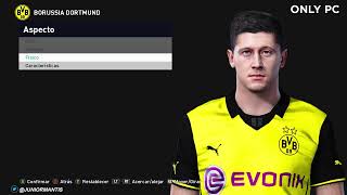 Robert Lewandowski 2014 face By Junior Mantis for PES 2021 PC