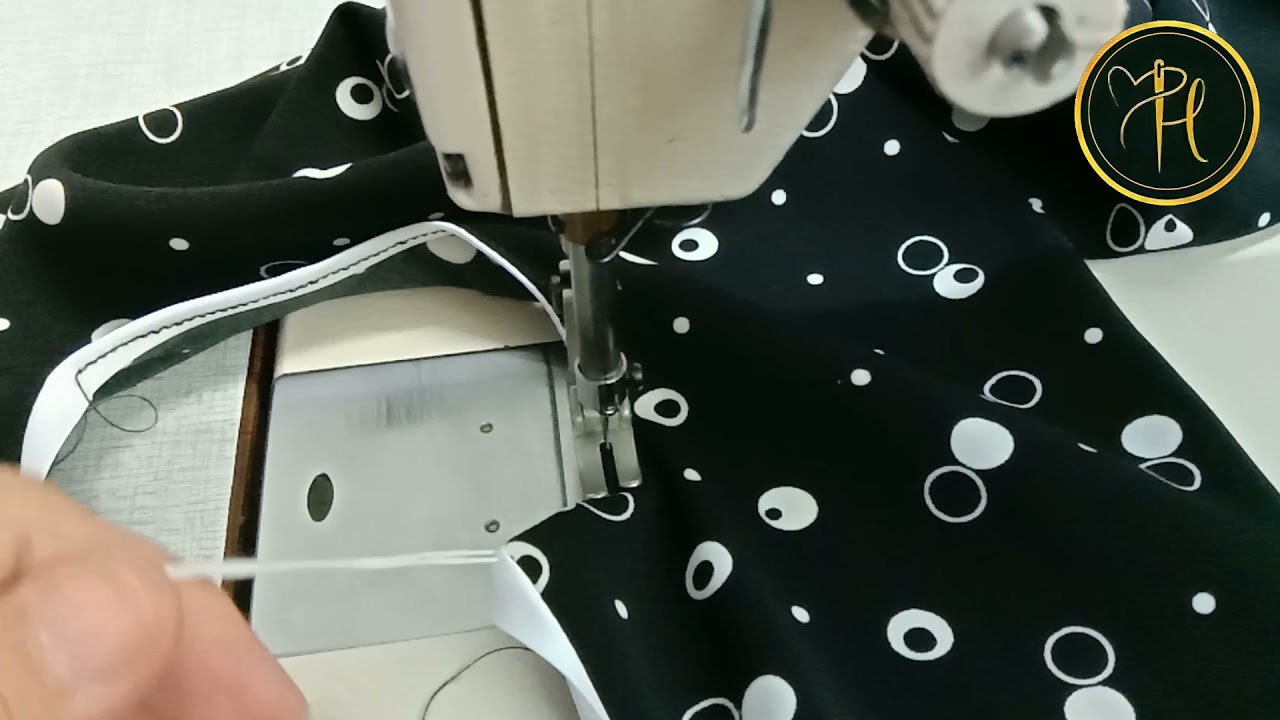 Cara jahit leher piping baju kurung