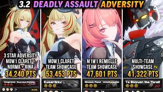 NEW Deadly Assault 3.2 (9 Star & Adversity Clear) | CLARET COOKS AGAIN! | Zenless Zone Zero