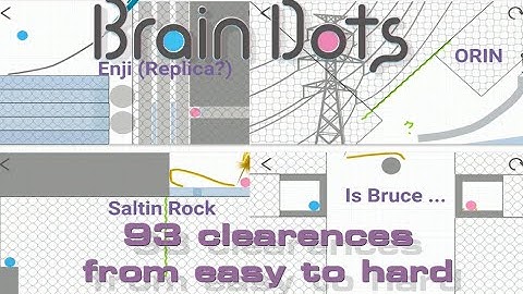 93 clearences from easy to hard))) Brain Dots http://braindotsapp.com