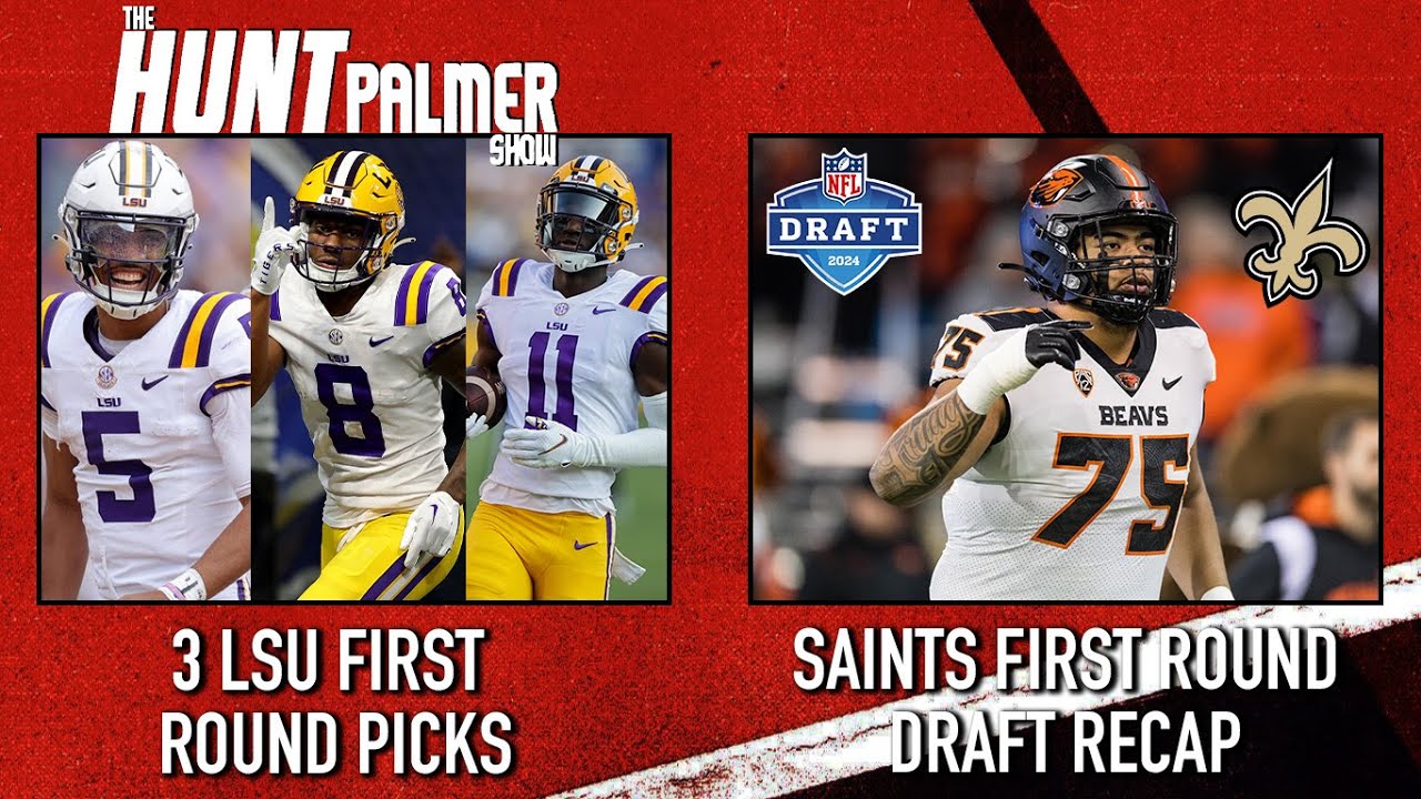 Saints First Round Draft Recap 3 LSU Players Drafted OTB YouTube