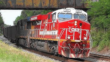 🚑 CSX #911 Spirit of Our First Responders Leads Coal Train 🚒