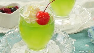 Cream soda jelly ｜ macaroni | Macaroni&#39;s recipe transcription