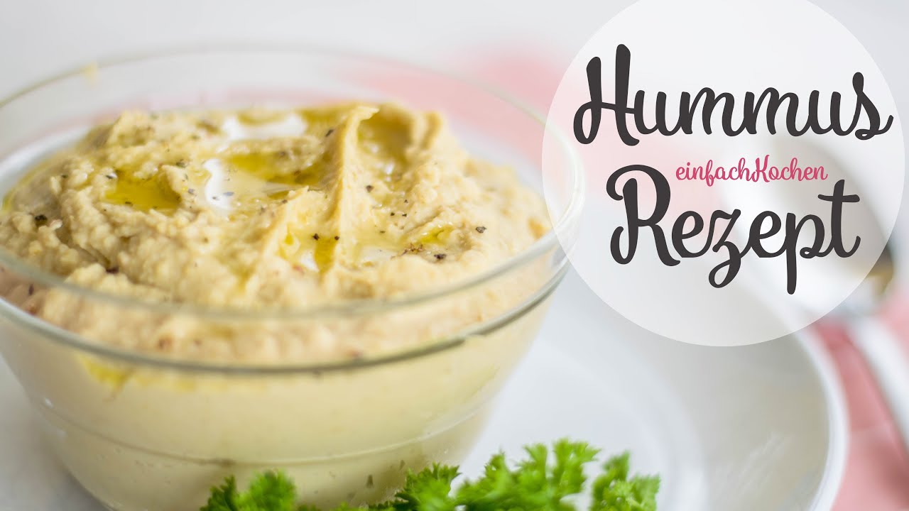 Hummus Rezept als Dip oder Brotaufstrich - einfachKochen vegan